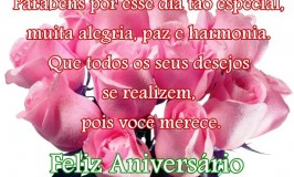Parabéns por esse dia tão especial