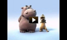 Video do hipopotamo e o cachorro