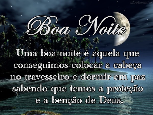 Mensagem de Boa Noite de Deus e paz