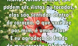 Agradeço do fundo do meu coração