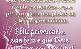 Seja feliz no dia de seus aniversário